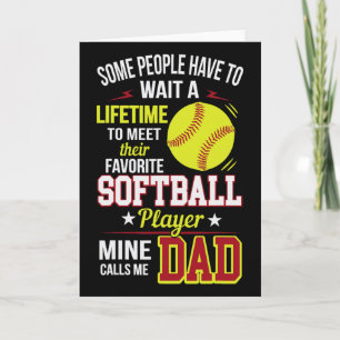 Carte Drôle Mon Joueur Softll Favori M'appelle Papa
