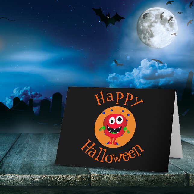 Carte Drôle, Monstre, Halloween (You're sure to bring a smile to the face of anyone who receives this awesome card!)