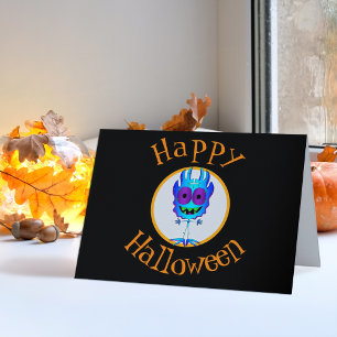Carte Drôle, Monstre, Halloween