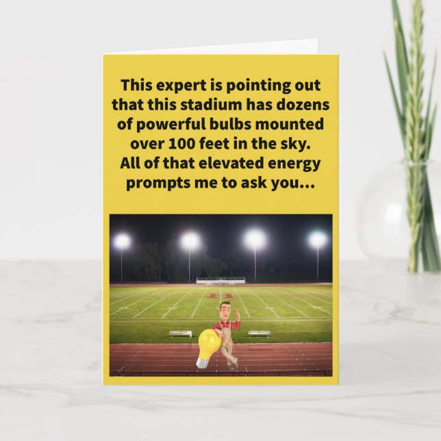 Carte Drôle Montres De Jeu En Haut Bonjour Là (Devant)