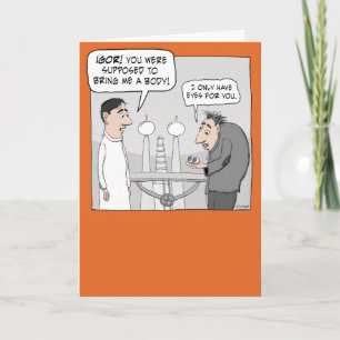 Carte Drôle n'avoir que des yeux pour vous Halloween