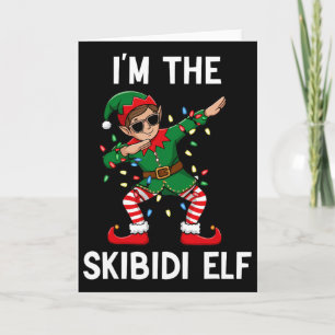Carte Drôle Noël Brainrot The Skibidi Elf Xmas Boys