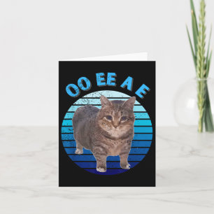 Carte Drôle Oiia Distressed Chat Frottant Chat Oi Oi Uia