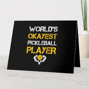 Carte Drôle Paddle Joueur de Pickleball - Pickleballing 