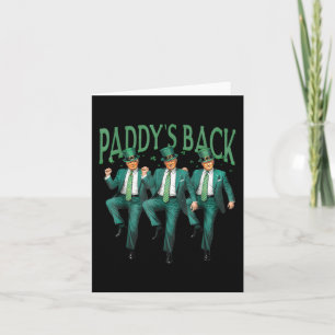 Carte Drôle Paddy Retour Trump Jour de la Saint Patrick