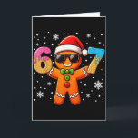 Carte Drôle Pain d'épice Six Sept 67 Crème Glacée Goutte<br><div class="desc">Drôle Pain d'épice Six Sept 67 Crème Glace Goutte Noël Garçons</div>