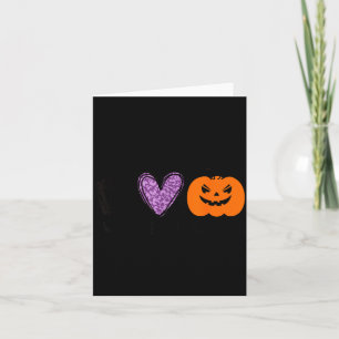 Carte Drôle Paix Amour Halloween Chat Noir