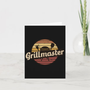 Carte Drôle Papa Vintage Design Grillmaster Fête des pèr