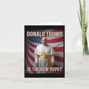 Carte Drôle Pape &amp ; Président Donald Trump, Catholiq