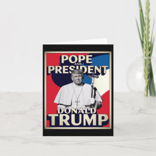 Carte Drôle Pape Et Président Donald Trump6