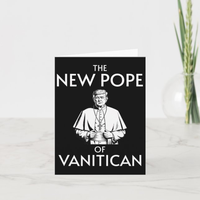 Carte Drôle Pape Trump Du Vanitican (Devant)