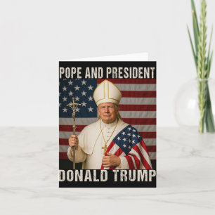 Carte Drôle Pape Trump Et Président Donald Trump