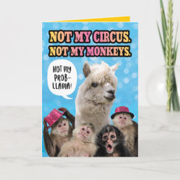 Carte Drôle, Pas Mon Cirque, Pas Ma Fête des pères De Si