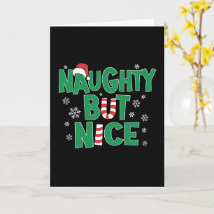 Carte Drôle plaisanterie Noël Humour Naughty Mais Nice