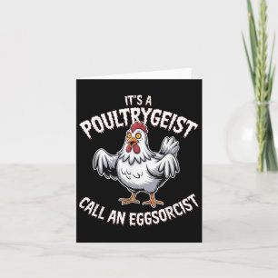 Carte Drôle Poulet Halloween Chemise Ultrygeist OEufs d'