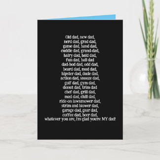 Carte drôle pour chaque papa le jour de la fête de