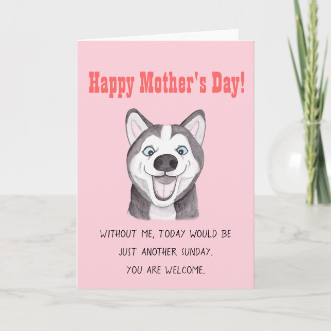 Carte drôle pour la fête des mères Carte drôle de  (Devant)