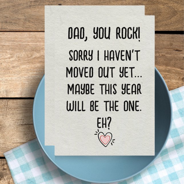 Carte drôle pour la fête des pères - Papa tu déchi (Funny Father's Day Card - Dad You Rock Lockdown Tools)