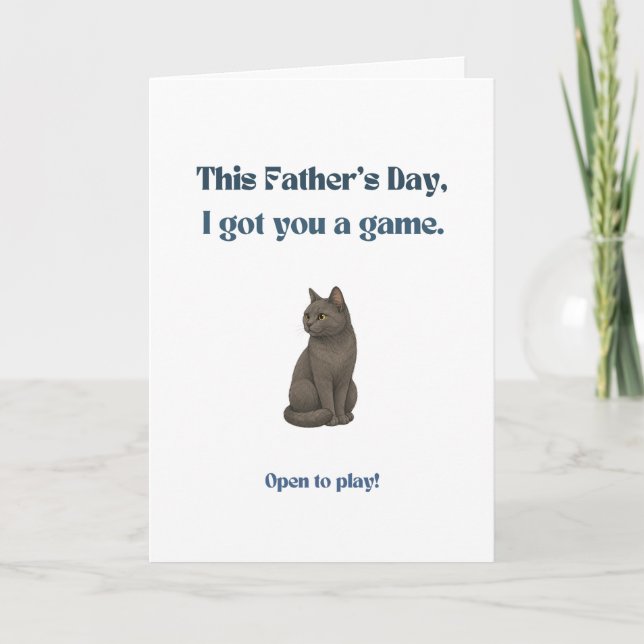 Carte drôle pour la fête des pères pour les papas  (Devant)