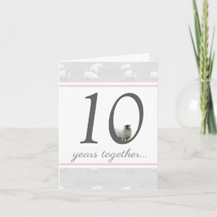 Carte drôle pour les 10 ans de mariage du mari/fem