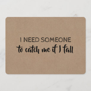 Carte drôle pour papa "Walk Me Down The Aisle"