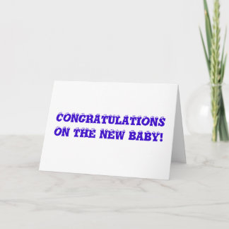 Carte drôle pour une baby shower - Félicitations +