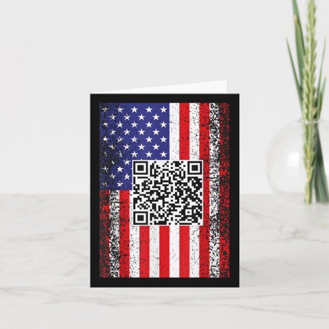 Carte Drôle président Qr Trump Code Danse (Devant)