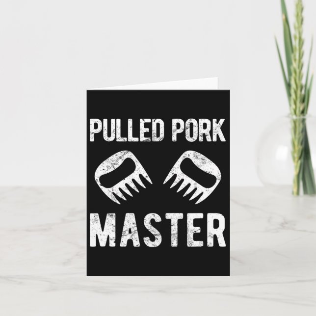 Carte Drôle pulvérisé Porc Master Bear Claws (Devant)