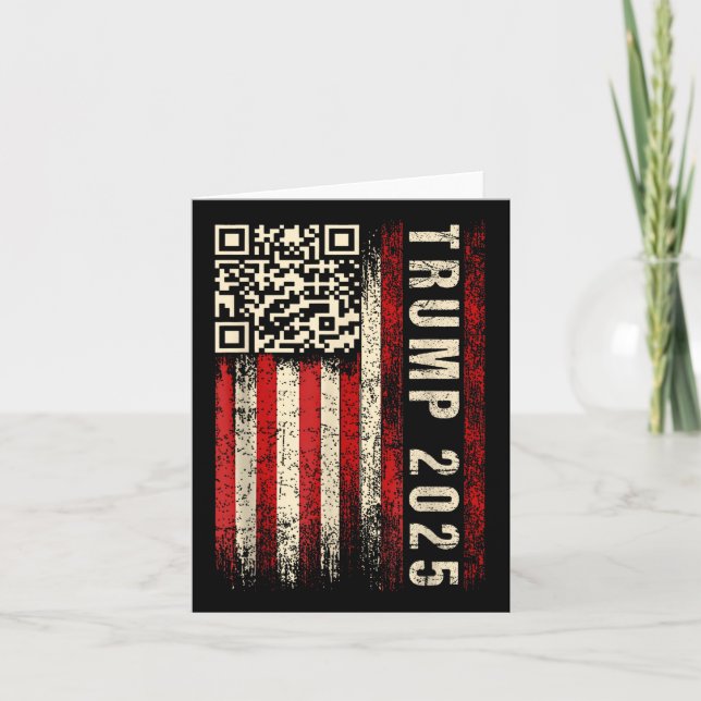 Carte Drôle Qr Donald Trump Dancing 47_45 Code Vidéo (Devant)