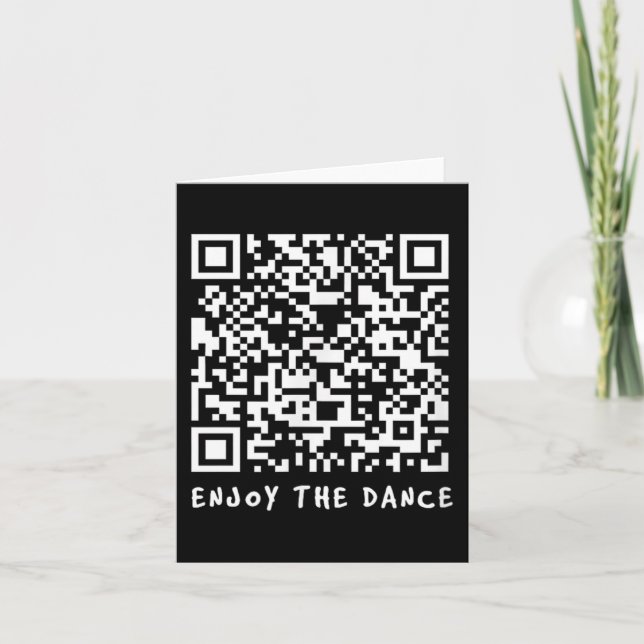 Carte Drôle Qr Trump Danser Code interactif _1 (Devant)
