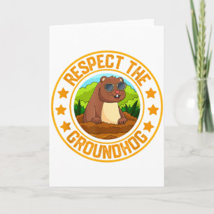Carte Drôle Respectez Le Jour De La Marmotte Humour Anim