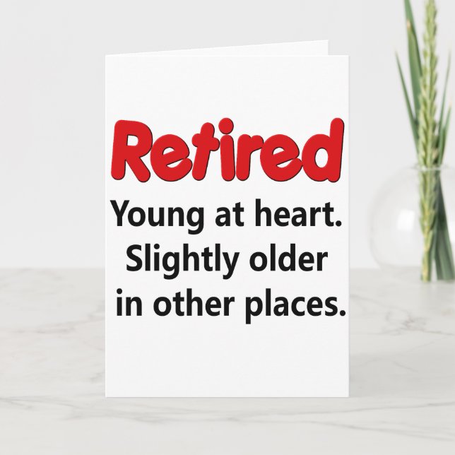 Carte Drôle retraite dit (Devant)