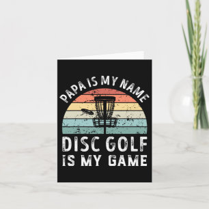 Carte Drôle Rétro Papa Disc Golf Est Mon Jeu Fête Des Pè