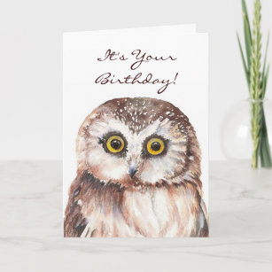 Cartes Hibou D Anniversaire Zazzle Fr