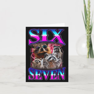 Carte Drôle Six Sept 67 Mème 67 Mème Raton Laveur Bootle