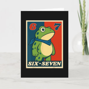 Carte Drôle Six Sept Grenouille 6 7 Mème Génération Alph