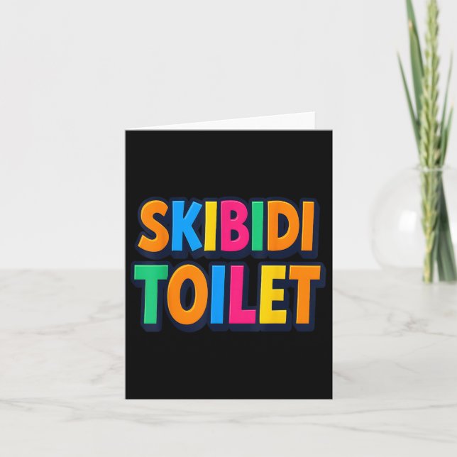 Carte Drôle Skibidi Toilet (Devant)