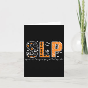 Carte Drôle Slp Halloween Costume Citrouille Automne Squ