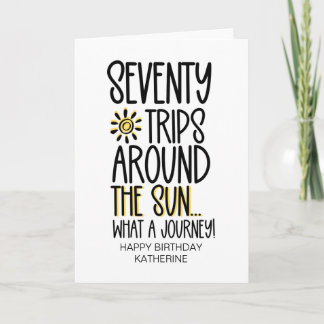 Carte Drôle Soixante-Dix Obtenir Vieux 70ème Anniversair