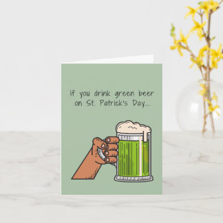 Carte Drôle St. Patrick's day Card