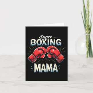 Carte Drôle Super Boxing Mama Fighter Boxing Amateurs De