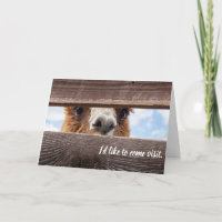 Carte drôle sur une visite à leur rendre.