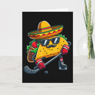 Carte Drôle Taco Cinco De Mayo Hockey sur Glace Hommes F