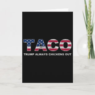 Carte Drôle Taco Trump abandonne toujours les poulets 2