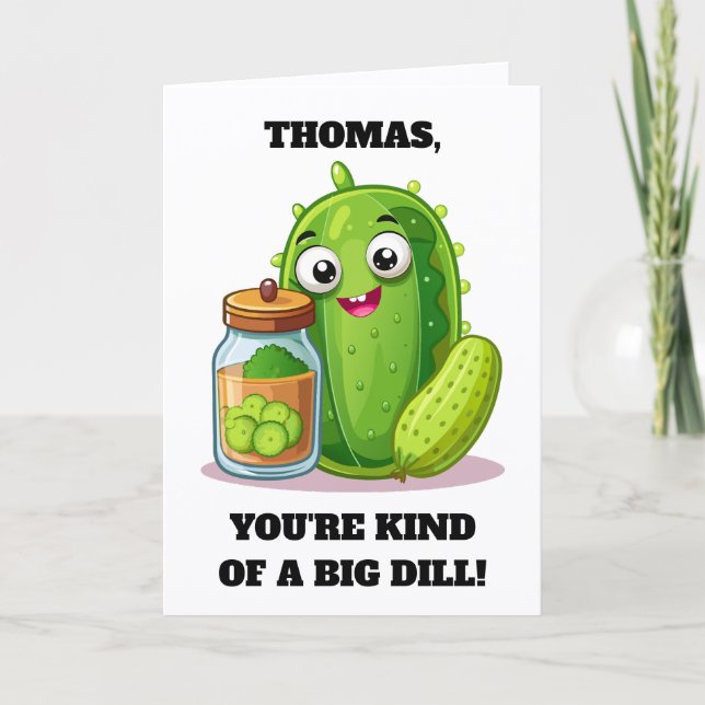 Carte Drôle, t'es plutôt un gros légume (Devant)
