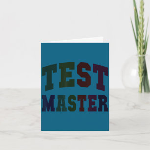 Carte Drôle test maître jour de test mode professeur sur