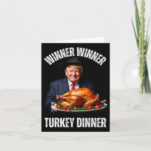 Carte Drôle Thanksgiving Famille Trump gagnant Turk