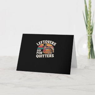 Carte Drôle Thanksgiving Turquie Design - "Les restes so