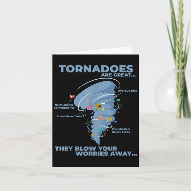 Carte Drôle Tornade Sarcastique Infographie Citation Gra (Devant)