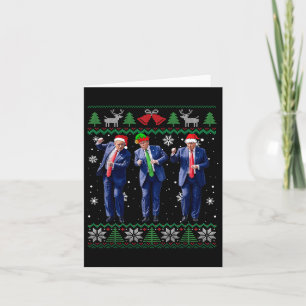 Carte Drôle Trump Dance Xmas Président 47 États-Unis Noë